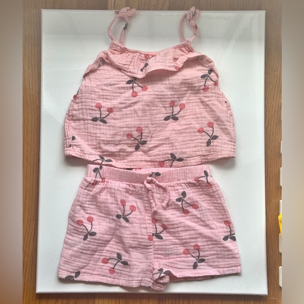 Modern Moments Toddler Pink Tank & Shorts Set
